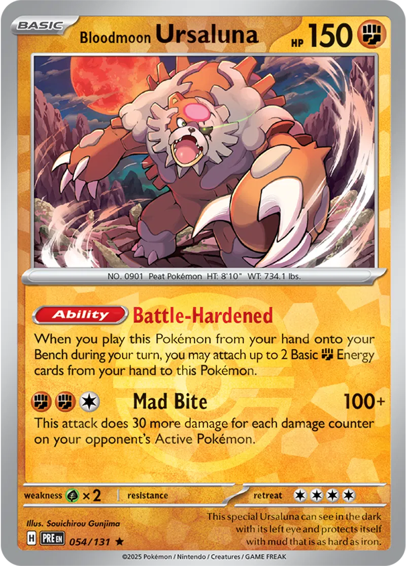 Bloodmoon Ursaluna Master Ball Holo